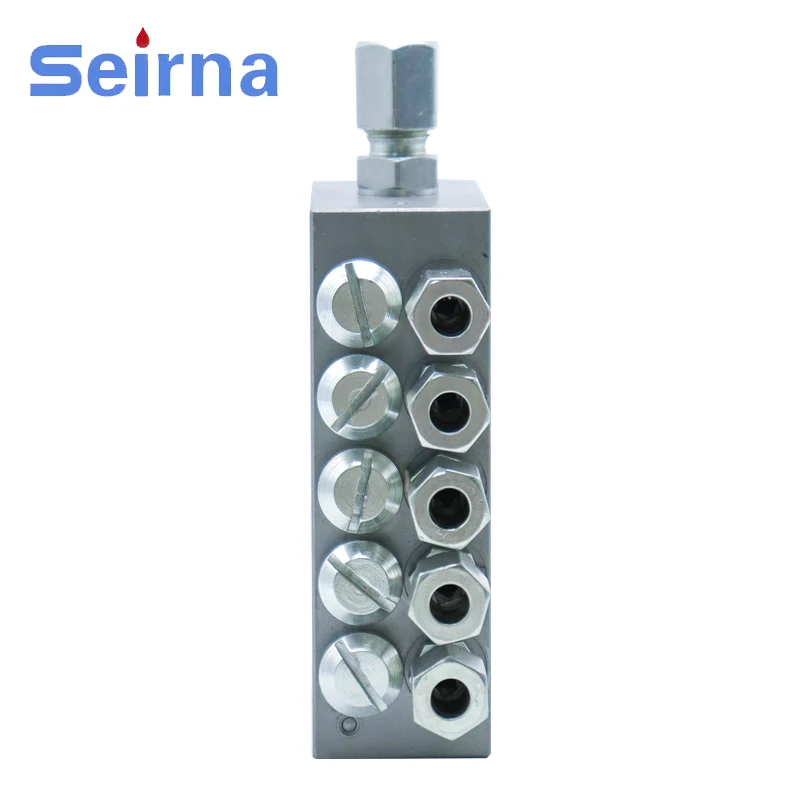 Seirna SKV Type hydraulic distributor lubrication system grease separator valve distributor divider block
