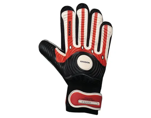 Football Professional Goalkeeper Gloves High Quality Sporting Goods Adult Men Black Leather Latex Red White Blue Logo Finger Pcs