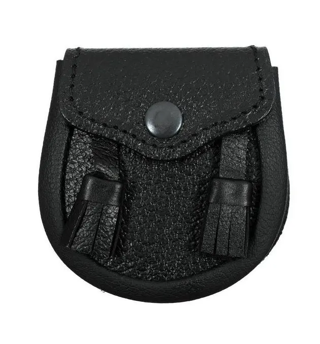 Genuine Leather Sporran With Custom Made Real Leather Sporran Wholesale Harp Leather Sporrans for sale