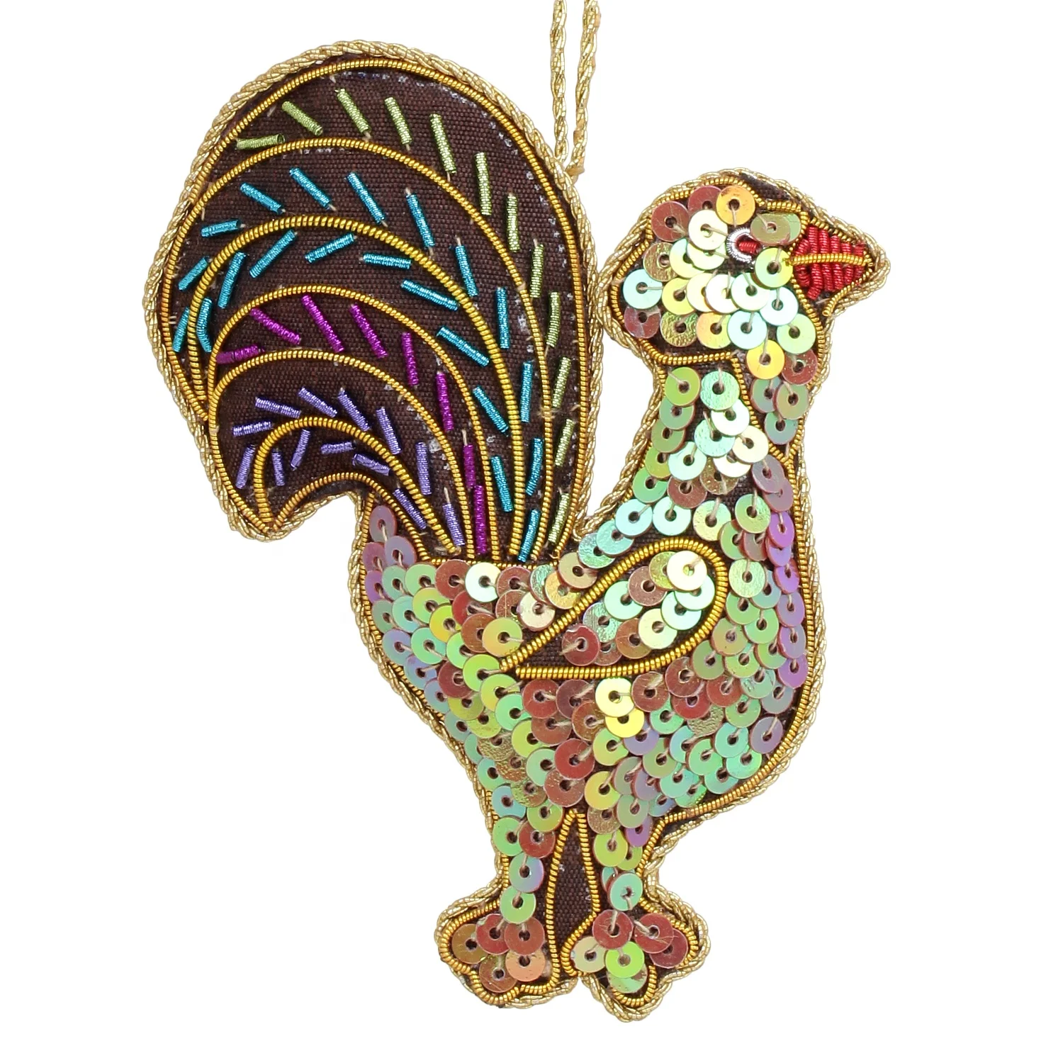 Handmade Handcrafted Embroidered Beaded Velvet satin Christmas Decorations Cross Santa  Socks   Black Horse Elephant  Customized