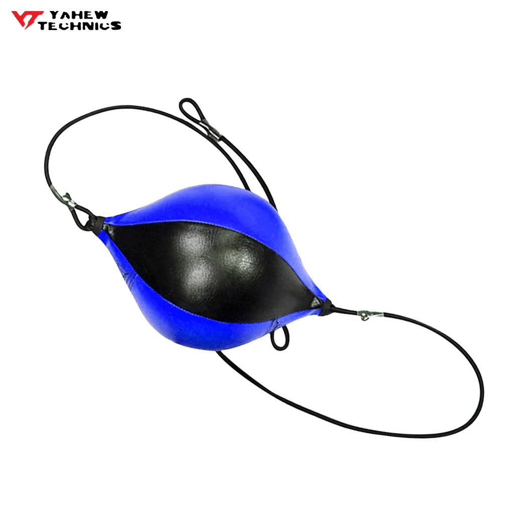 Quality PU Leather Punching Pear Inflatable Double End Training Reflex Speed Boxing Balls Bag