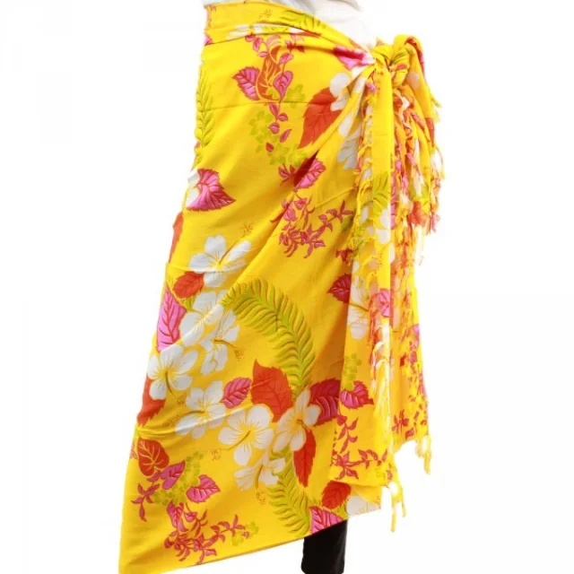 HOT SELL Best Quality Eye Catching and Luxury Pattern Customized Printing and Design 100% Cotton Beach Pareos Sarongs
