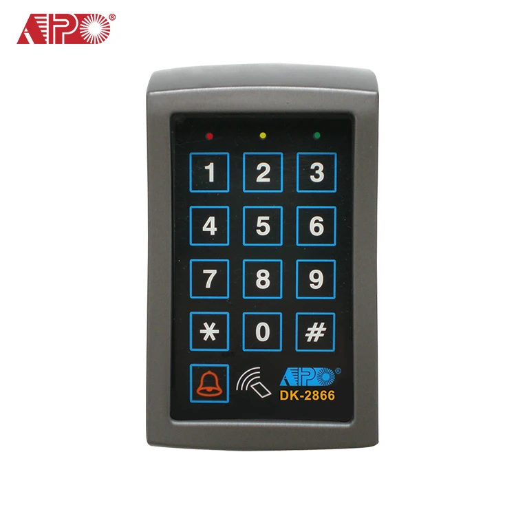 AEI APO DK-2866 Valuable Plastic Housing Access Control Keypad Reader Three Outputs 125khz EM4100 & EM4200 EM Card 1200 Users