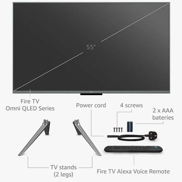Amazons Fire TV Omni QLED series 4K UHD smart TV Television 2024