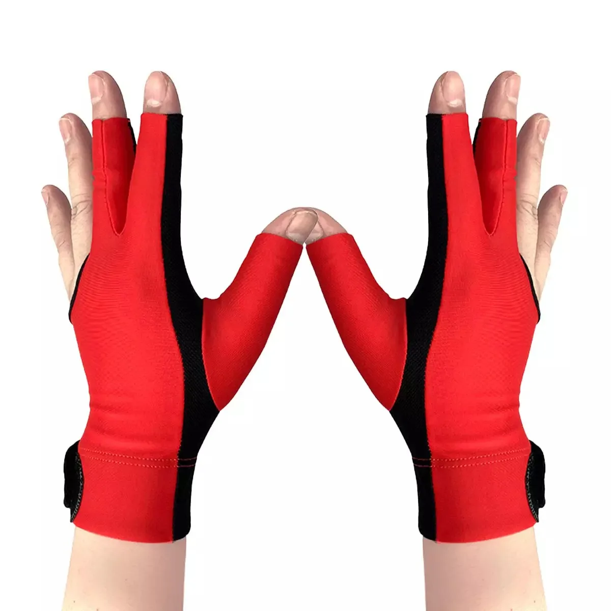 1 Pcs Billiard Gloves Three Fingered Pool Snooker Glove for Men Women Fits Left and Right Hand Pool Table Billiard Accessories