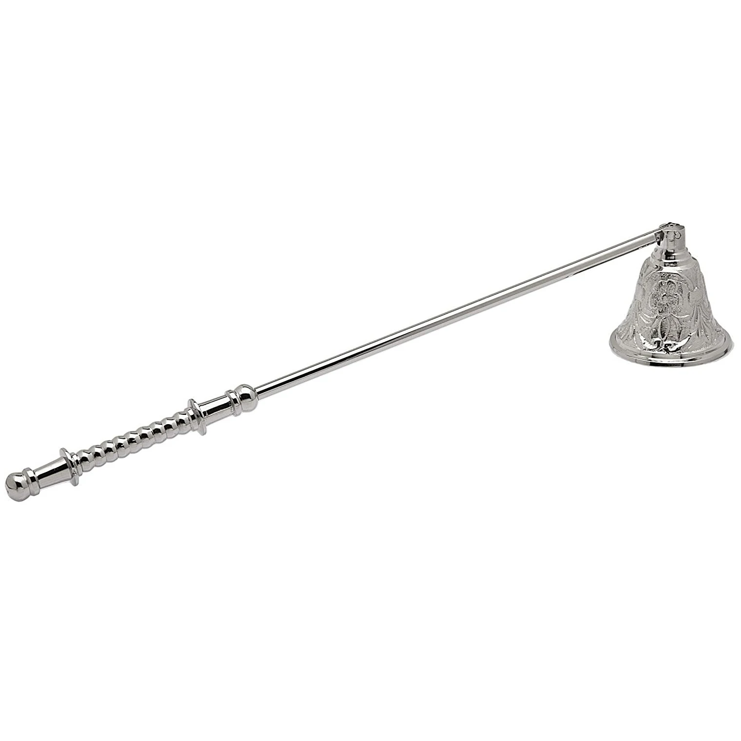 Factory Price Wholesale Bell Type Metal Candle Snuffer Candle Flame Extinguisher with Handle Zebra Design