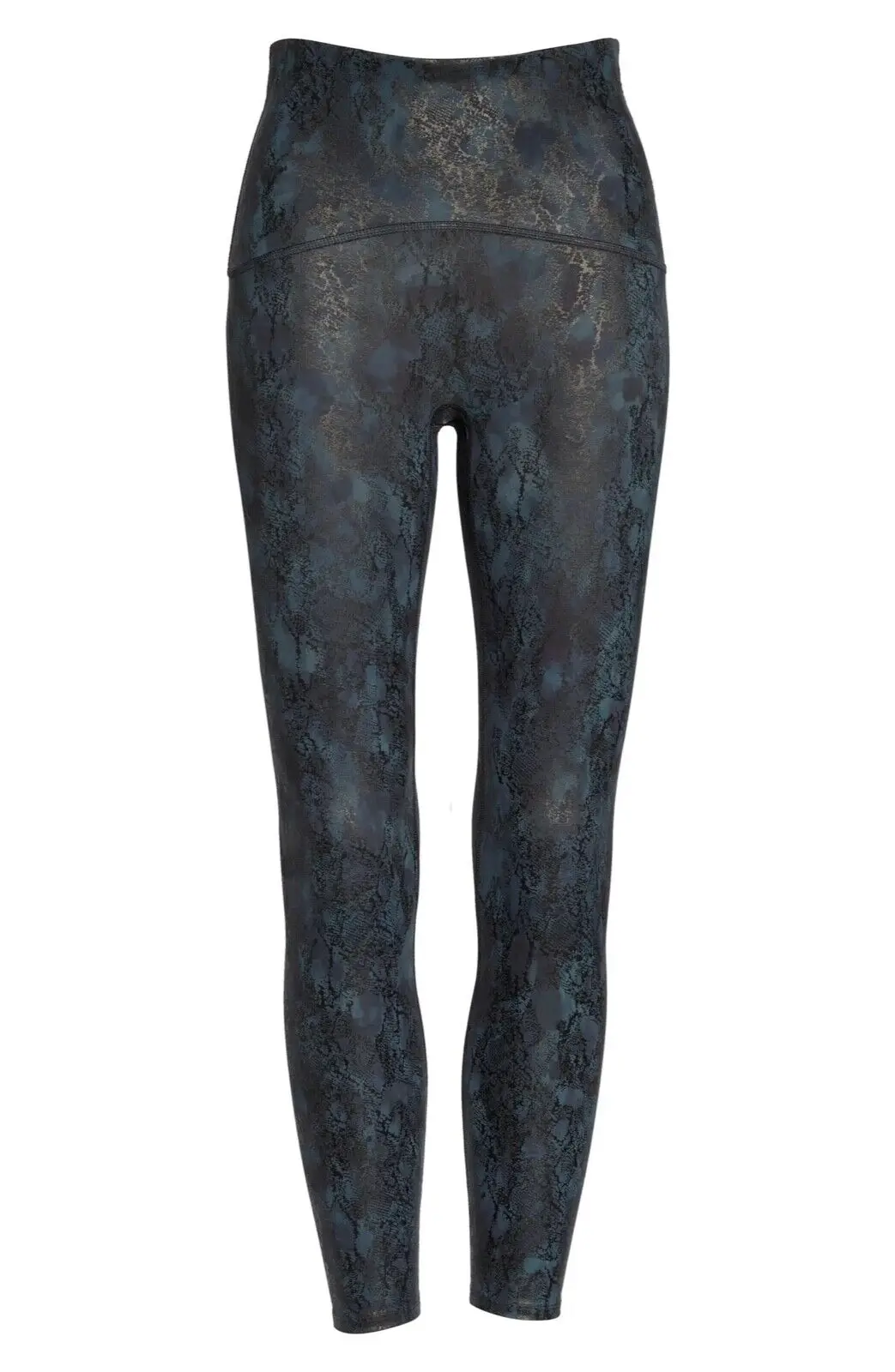 NEW Booty Boost Faux Leather Reptile Leggings Navy leggings For Womens