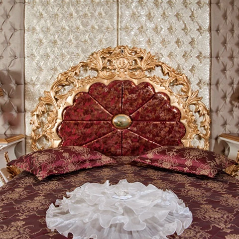 Luxury Classic Solid wooden Pahlevi Bedroom Set With High Quality Hand Carving For Bedroom use