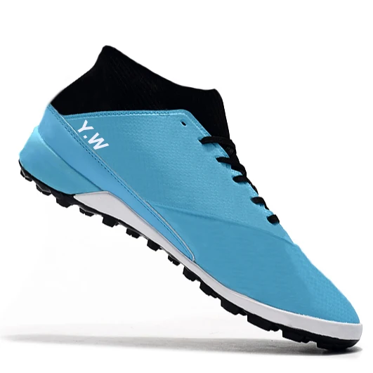 2022 Men Women Cleats Soccer Boots High Top Football Boots Sneakers Soccer Shoes Turf Futsal Outdoor Soccer Football Shoes