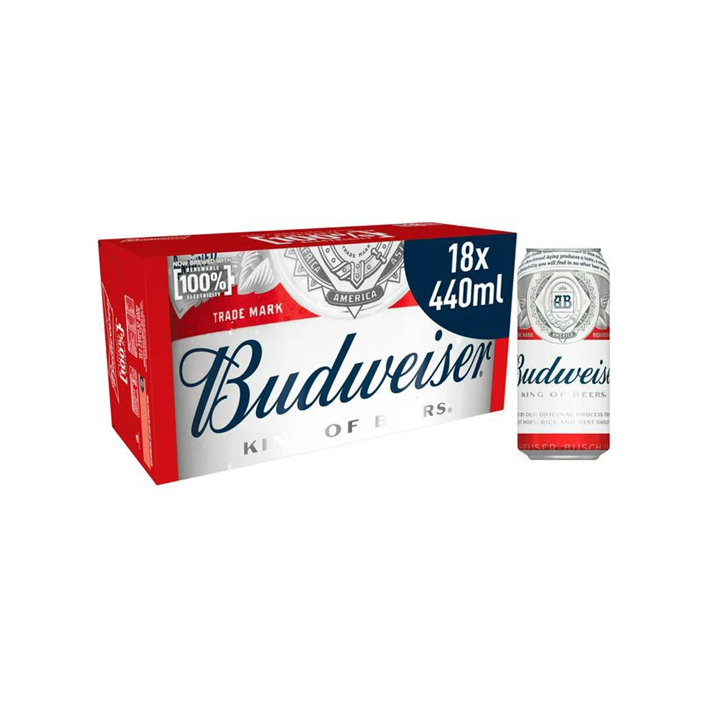 Premium lager steam budweiser beer 330ml can drinking beer factory