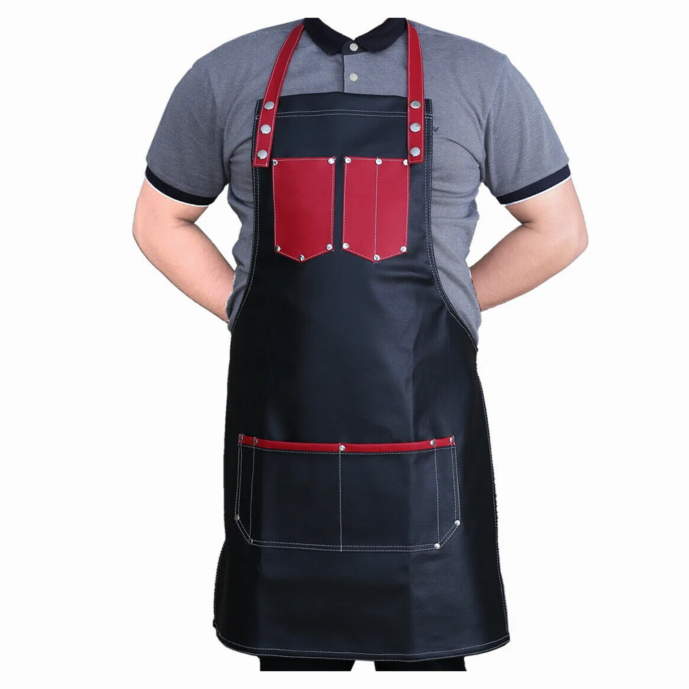 Hairstylist Barber Apron Professional Leather Hairdressing Barber Apron Professional Breathable Barber Apron