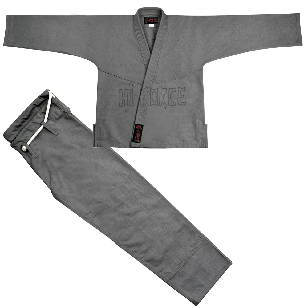 Cotton Blend Brazilian Jiu Jitsu Gi BJJ Gi Kimono Preshrunk Jiu Jitsu Uniform Blue/White/Black set