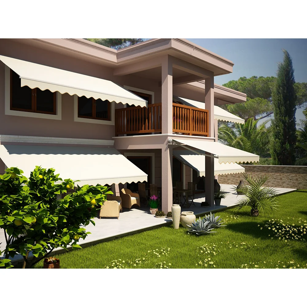 100% high quality solution dyed acrylic fabric for awnings, large sunshades, marine sails and accessories - Novosol white