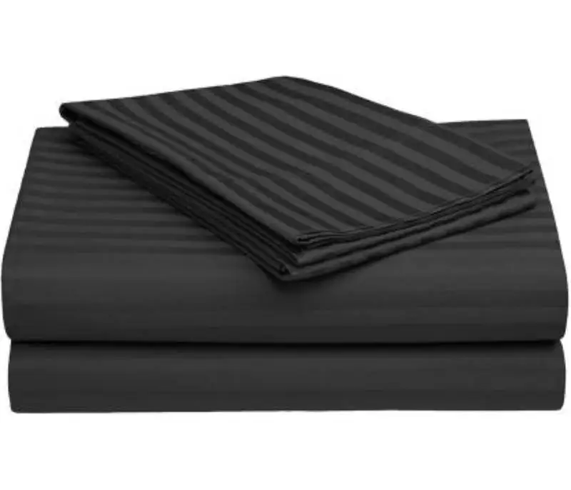 Satin Strips bedding Collection Cotton Bedding Set Bedsheet from Manufacturers Wholesale Cotton Flat Sheet Bedding Set