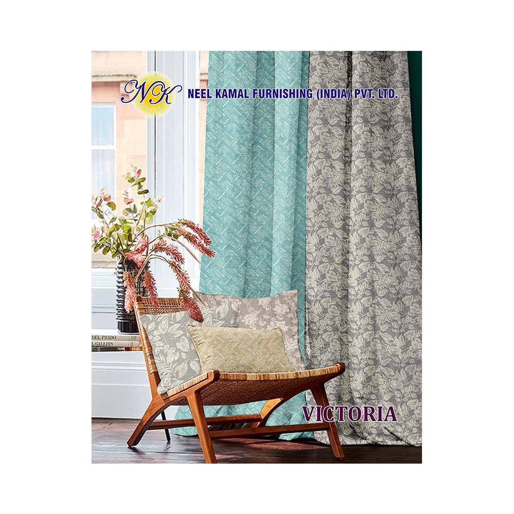 Hot Sale Cotton Fabric Home Decor Curtain Luxury Window Curtains For The Living Room
