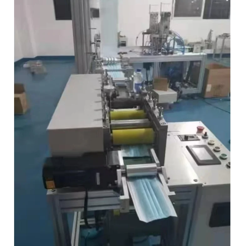 Semi Automatic 3Ply Disposable Mask Making Machine