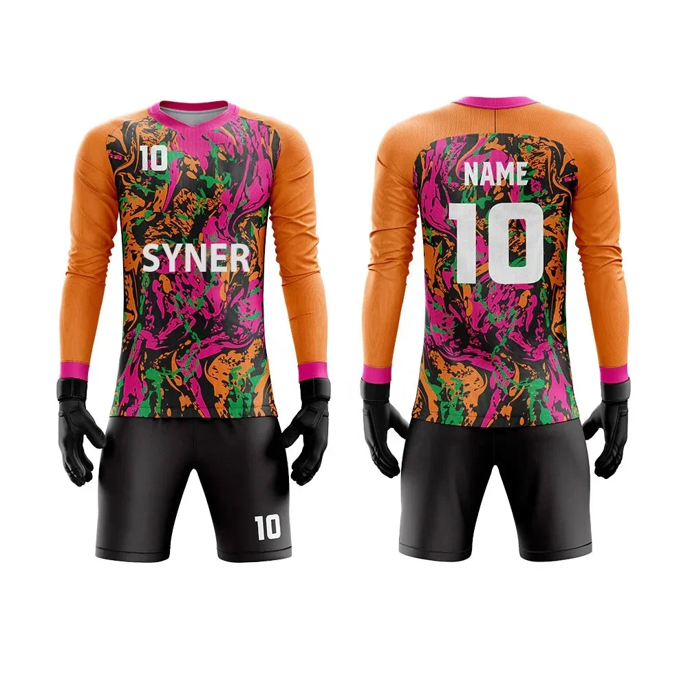 Customized Goalie Uniform Set Soccer Keeper Training Uniforms Goalkeeper Uniform Kit
