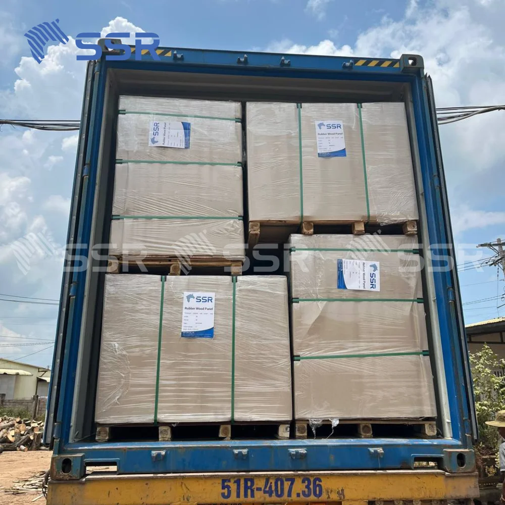 Rubberwood FJ Board-Hevea Wood FJ Panel- Rubber Wood Solid Board for Furniture Production for Distributor Manufacturer 1220*2440