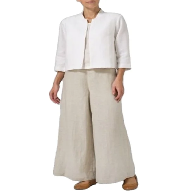 Cotton And Linen Dress Medium And Long Sleeved Shirt Skirt Casual Dress For Women Girls Cotton Linen Maxi Long Dress