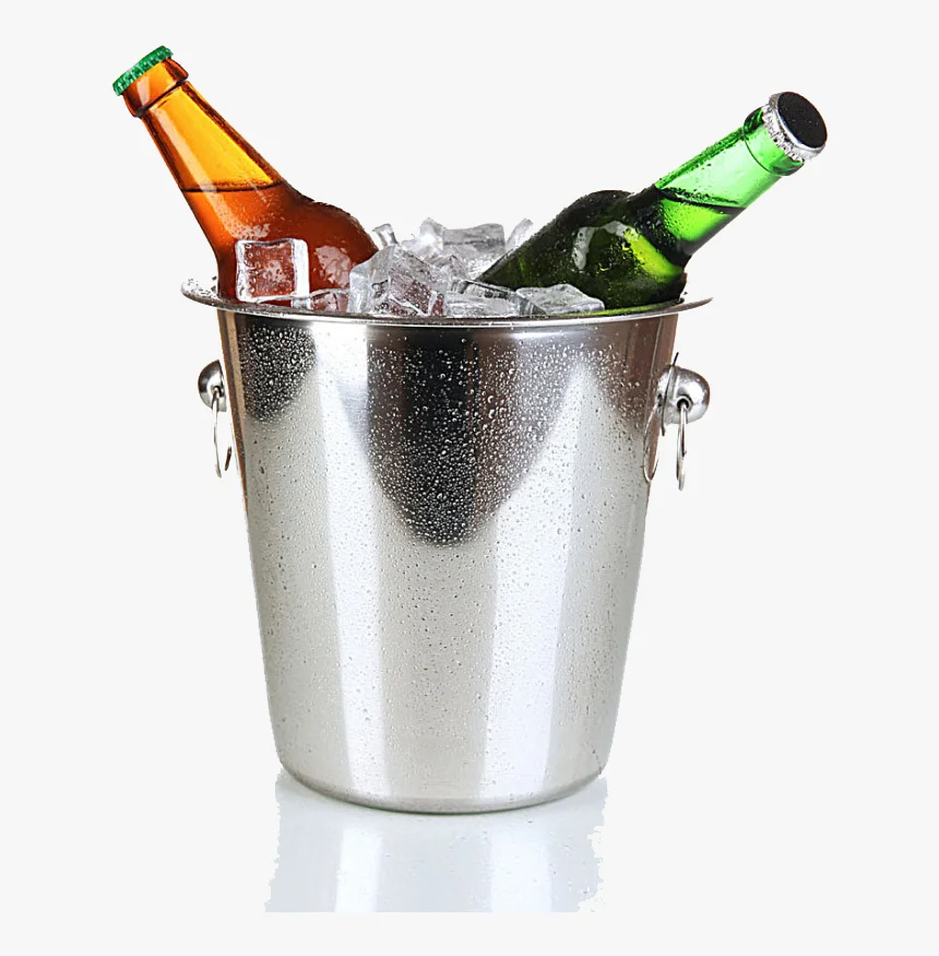 Highly Polished Double Wall Wine Bottle Chiller Champagne Ice Buckets Metal Wine Bottle Holder Champagne Coolers & Wine Chillers