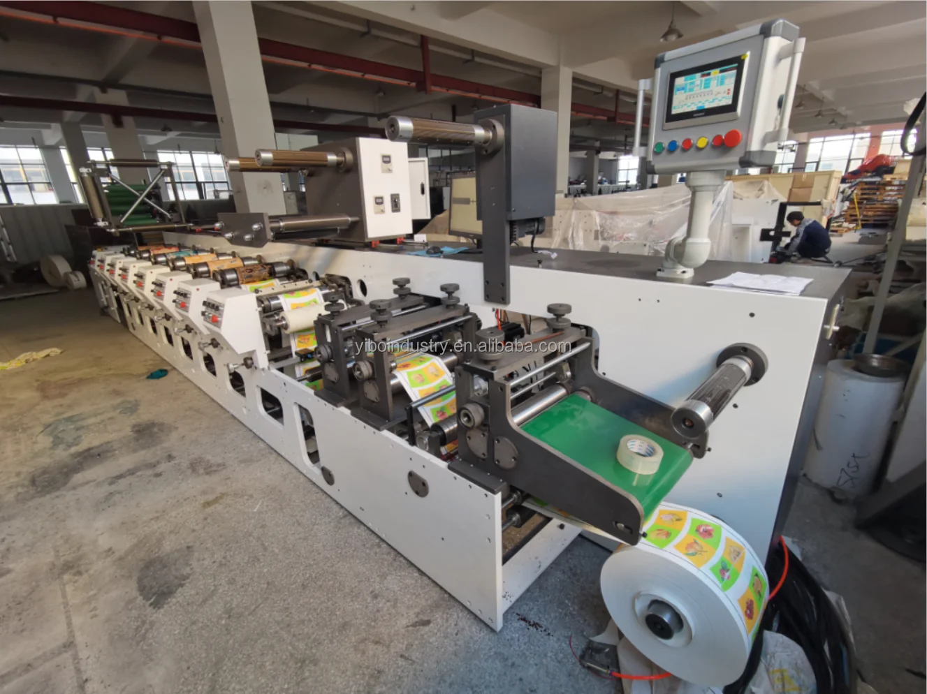 High Speed Foil PVC BOPP PE Label Paper CUP Plastic Film Bag 2 4 6 8 Colour Flexographic Flexo Printing Machine Price