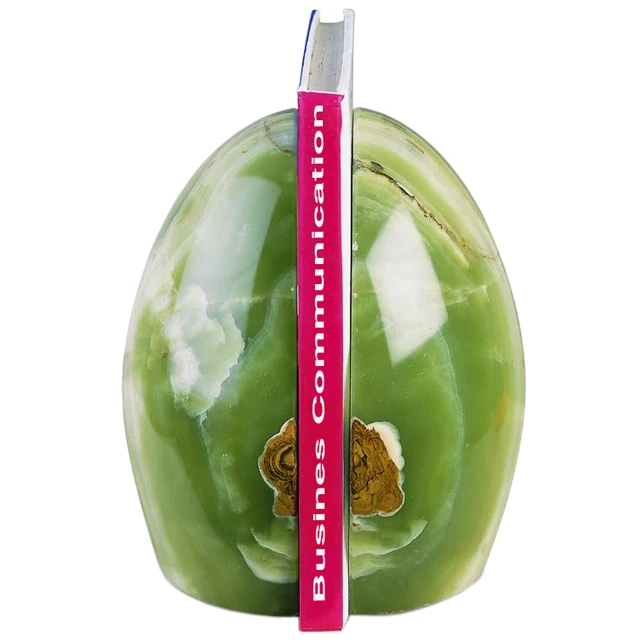 Marble & Onyx Natural Stone Bookends