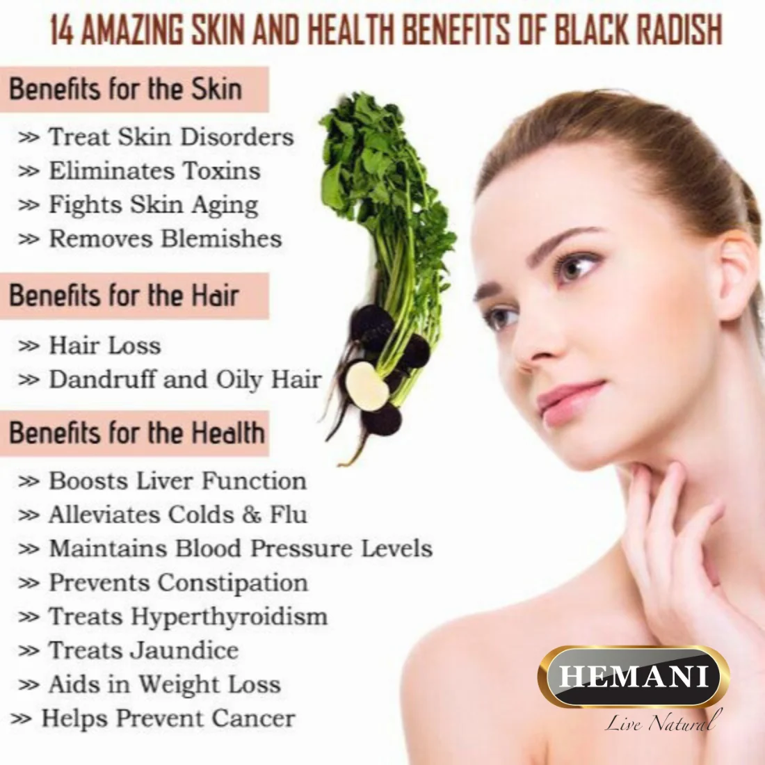 100% Pure & Organic Cold Pressed Hemani BLACK RADISH OIL, Cosmetic-Face Skin Hair Body, Edible, Sizes 30ml to 1 LTR & Bulk Qty