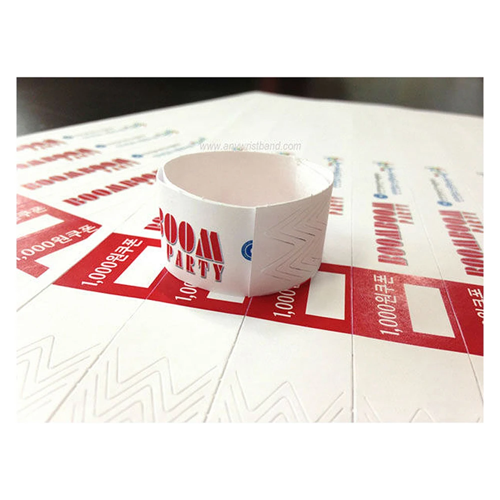 Top Selling wristbands TYVEK Sheet QR Code Numbering and Barcode Available Recycled wristband eco wristband customized band