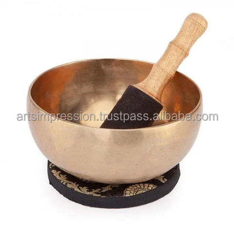 Solid Metal Handcrafted Brass Singing Bowl Set of 5 Singing Tibetan Singing Bell Tibetan-Bowl Metal Bowl Handmade