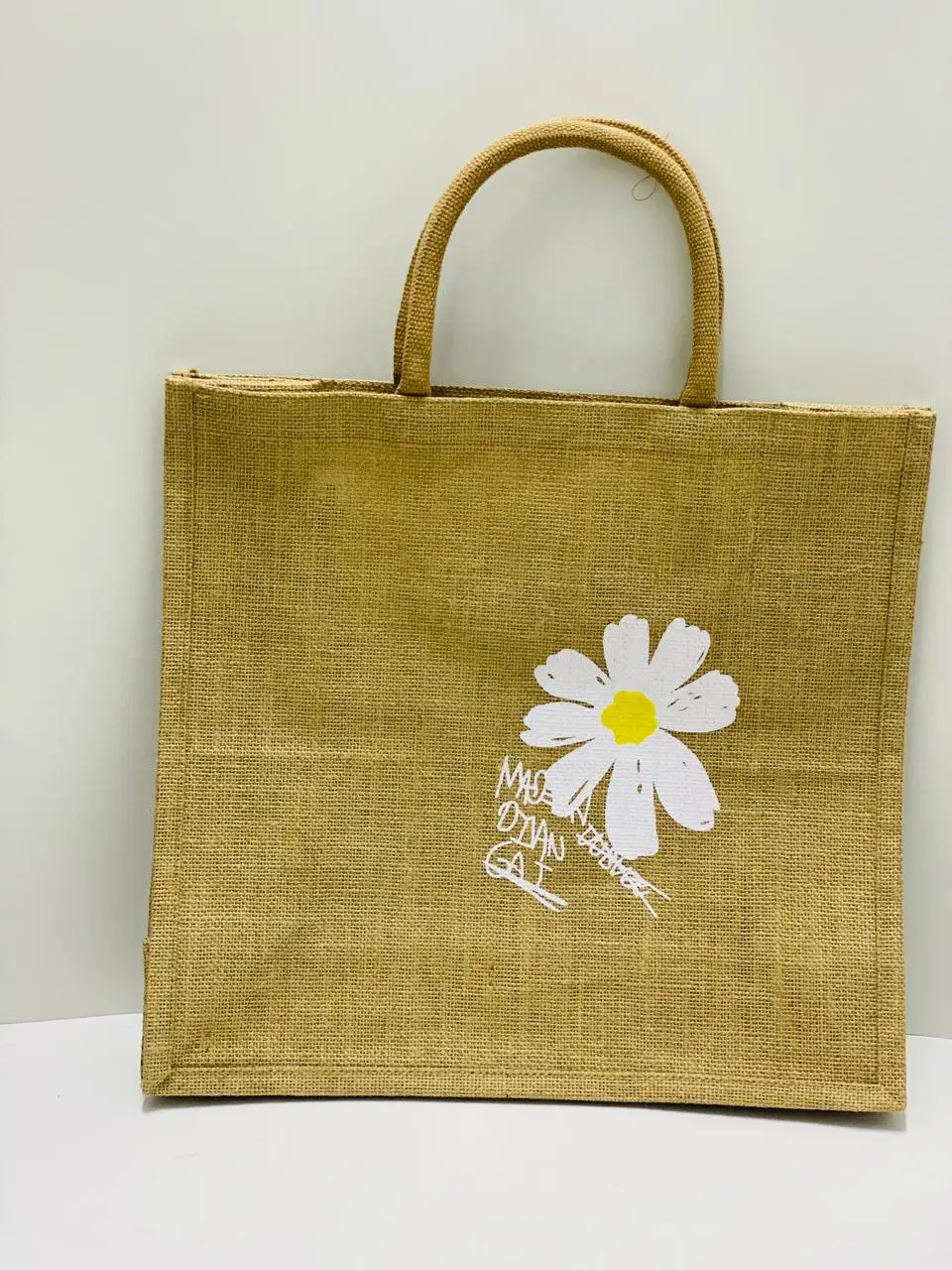 Eco Shopping Bag Set Reusable New Design Jute Microfiber used Custom Printed Three Size Bags Grocery mobile bag from Bangladesh