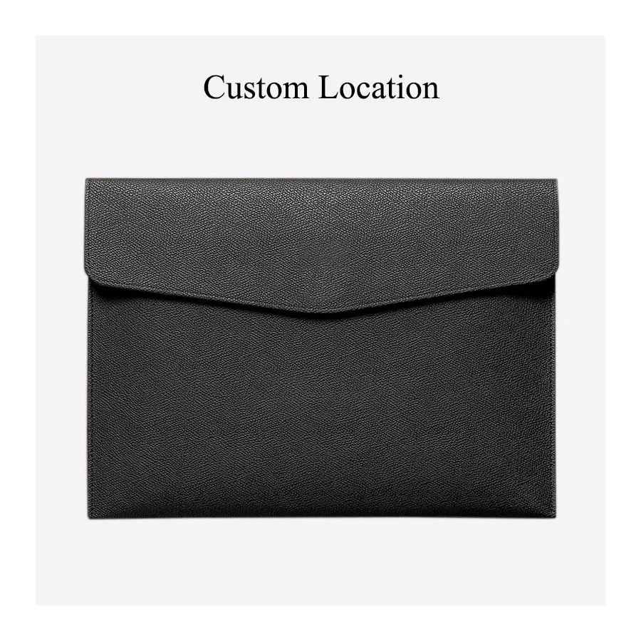 Certificate Graduate Degree File Holders Smooth A4 Pu Leather Stamping Logo  Leather File Covers