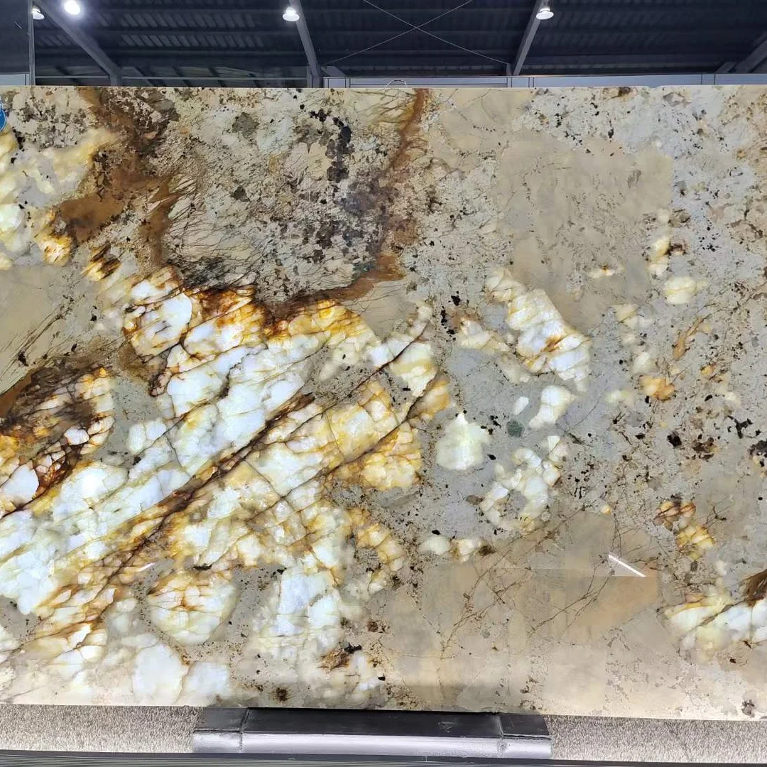 Fashion Style  High Quality Customized Luxury stone Natural Pandora and Natural Transparent Stone for table countertop