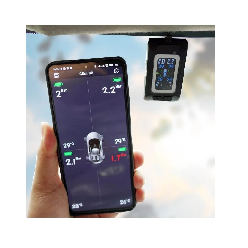 Oritek C340 Tpms Sensor Car Programme Universal TPMS Tire Pressure Gauge Monitoring System Sensor In Vietnam