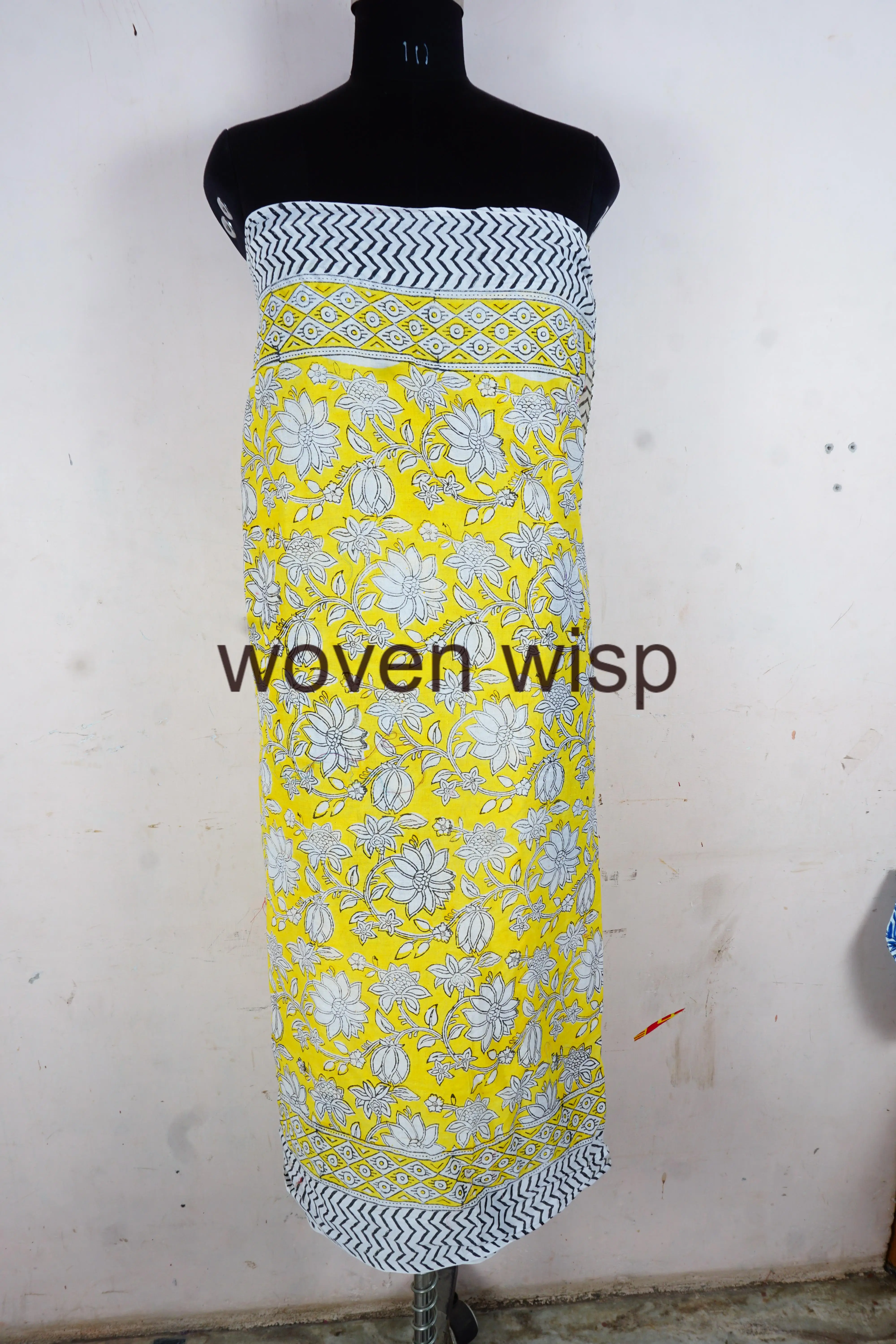 Indian Hand Block Printed Summer Scarf Shawl Stylish Pario Sarong Beach Cover Up Soft Voile Fabric Pareo Beach Sarongs