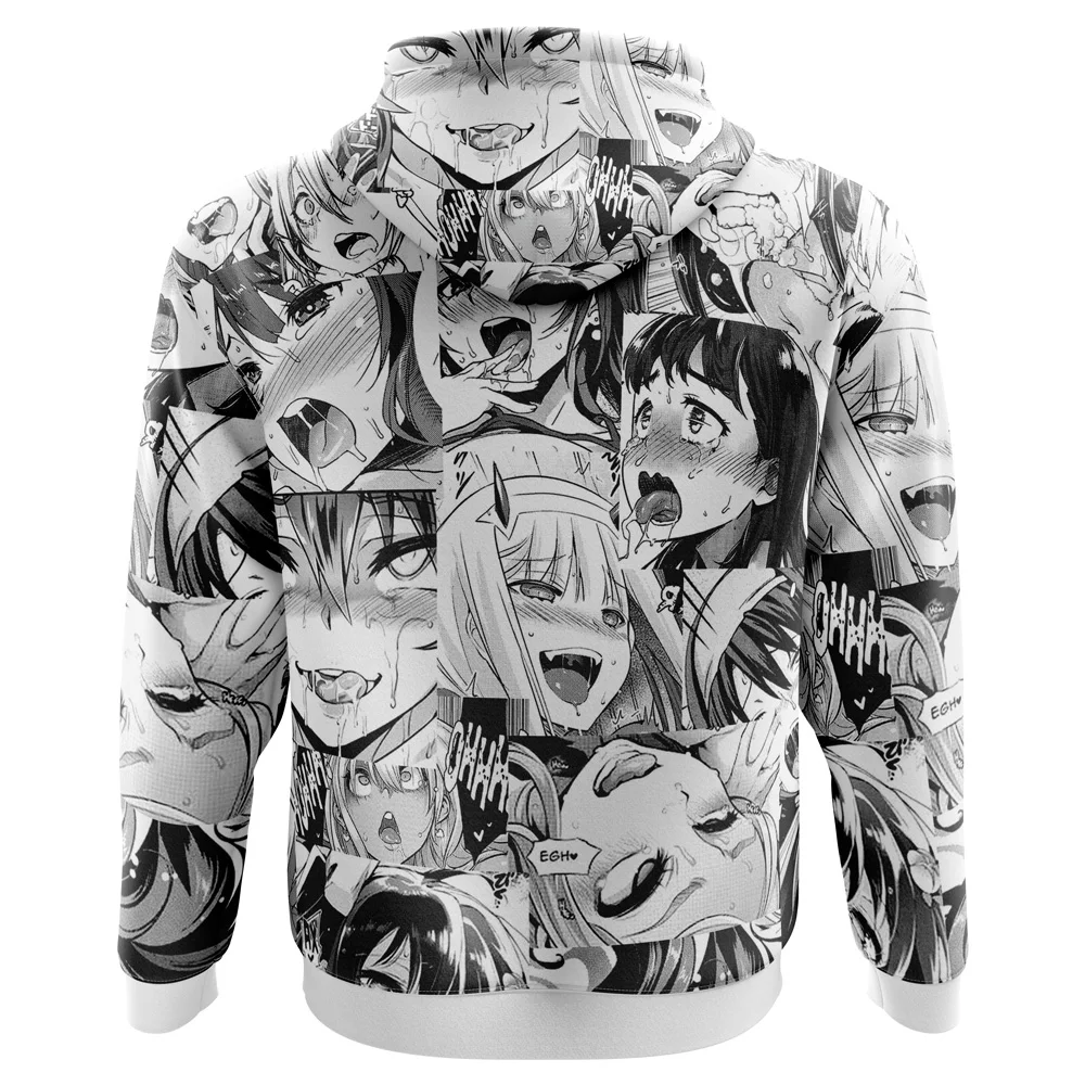Custom Anime Face Men Hoodie 3D Print Sweatshirt Pullover Breathable Unisex Anime Hooded Jacket Manufacturer