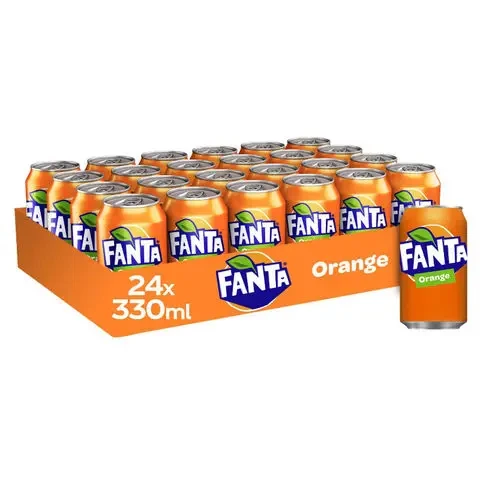Оригинальные газированные напитки Fanta 330 мл всех вкусов для продажи включая апельсиновый экзотический лимонный мандарин оптовой
