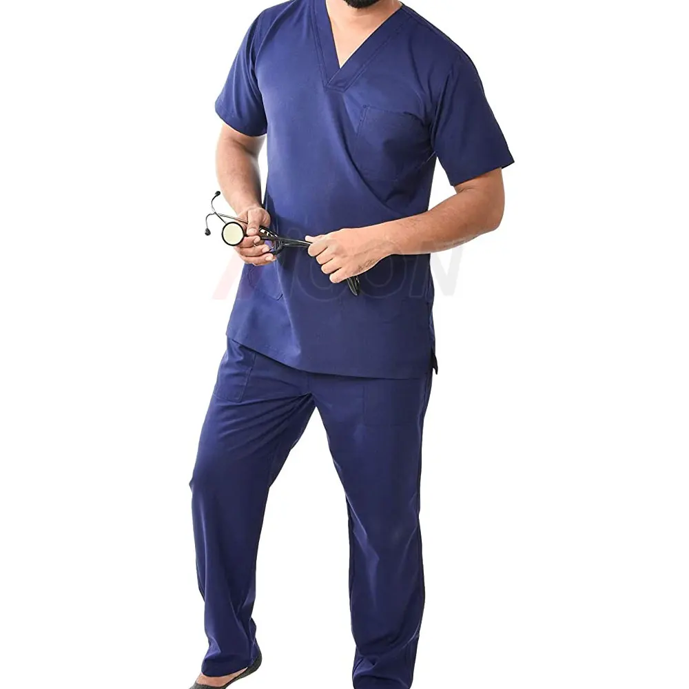 Hospital Medical Men Doctor Scrub Suits For Stretchy Men Wear Scrubs Nursing Surgical Uniforms Sets For Men