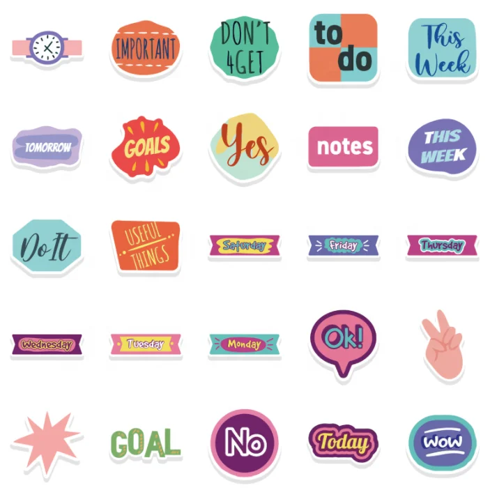 Waterproof Decorative Graffiti Stickers For Notebook Macbook Laptop PVC DIY Plan sticker