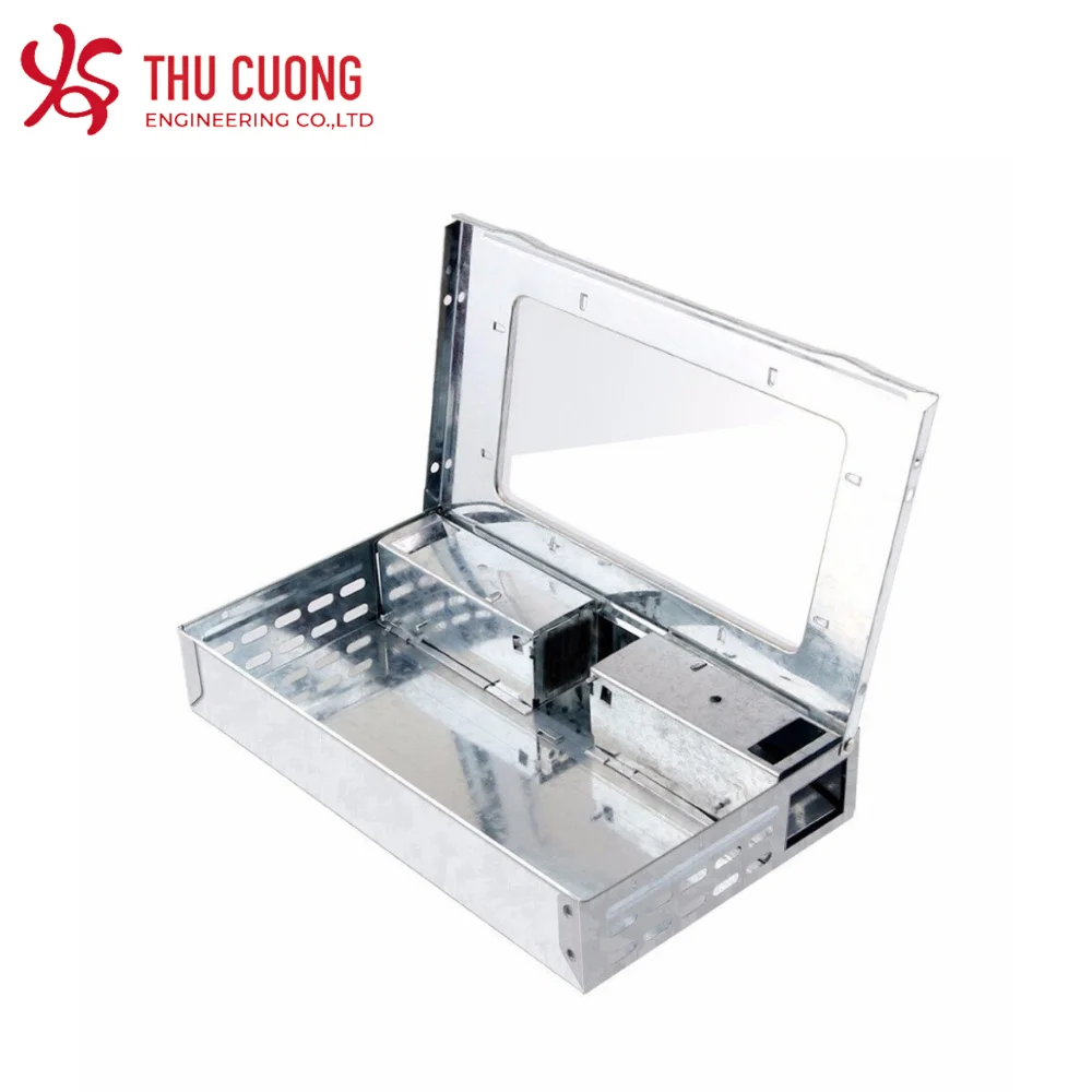 Нетоксичная металлическая ловушка для крыс Вьетнам комнатный сад оцинкованная сталь человеческий оцинкованный железный мыши с двойной дверью Бонусная Мини легкая