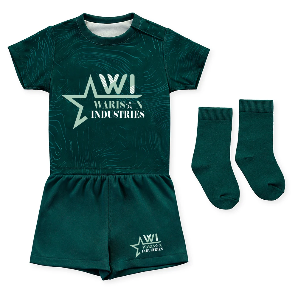 Kids Soccer Football Jersey Uniform Boys Soccer Uniform Set Polyester Made Breathable Football Uniform For Children With Socks