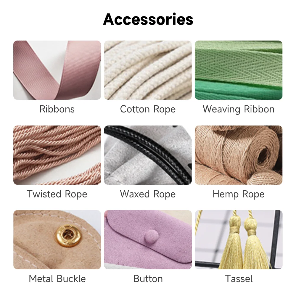 Ivory Microfiber Button Jewelry Pouch With Holder Custom Hot Stamped Suede Envelope Jewelry Pouch