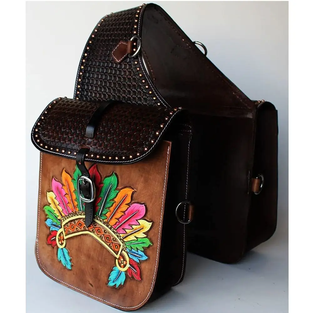 Leather Saddle Bag Genuine Leather High Premium Quality Western Saddle Bags For Sale