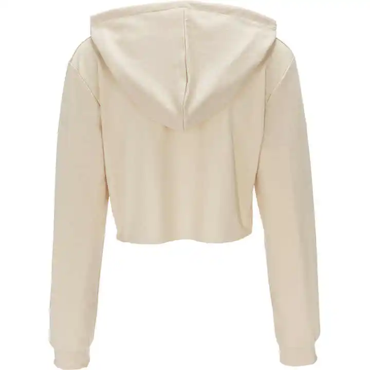 Wholesale Long Sleeve Sweatshirt Hoodie Lady Women Crop Top Pullover Hoodies Short Hoodies
