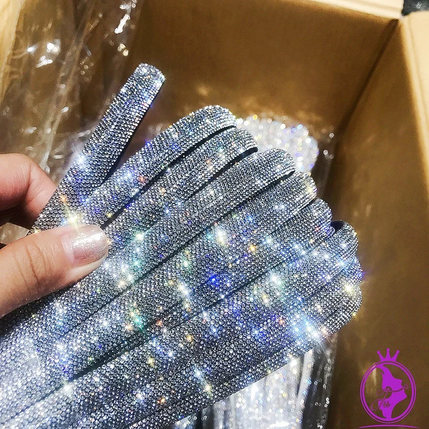 Manufactory Wholesale Rhinestone Strip Shoes Decorative Crystal Tube Drill Rhinestone Ribbon Shoe Accessories