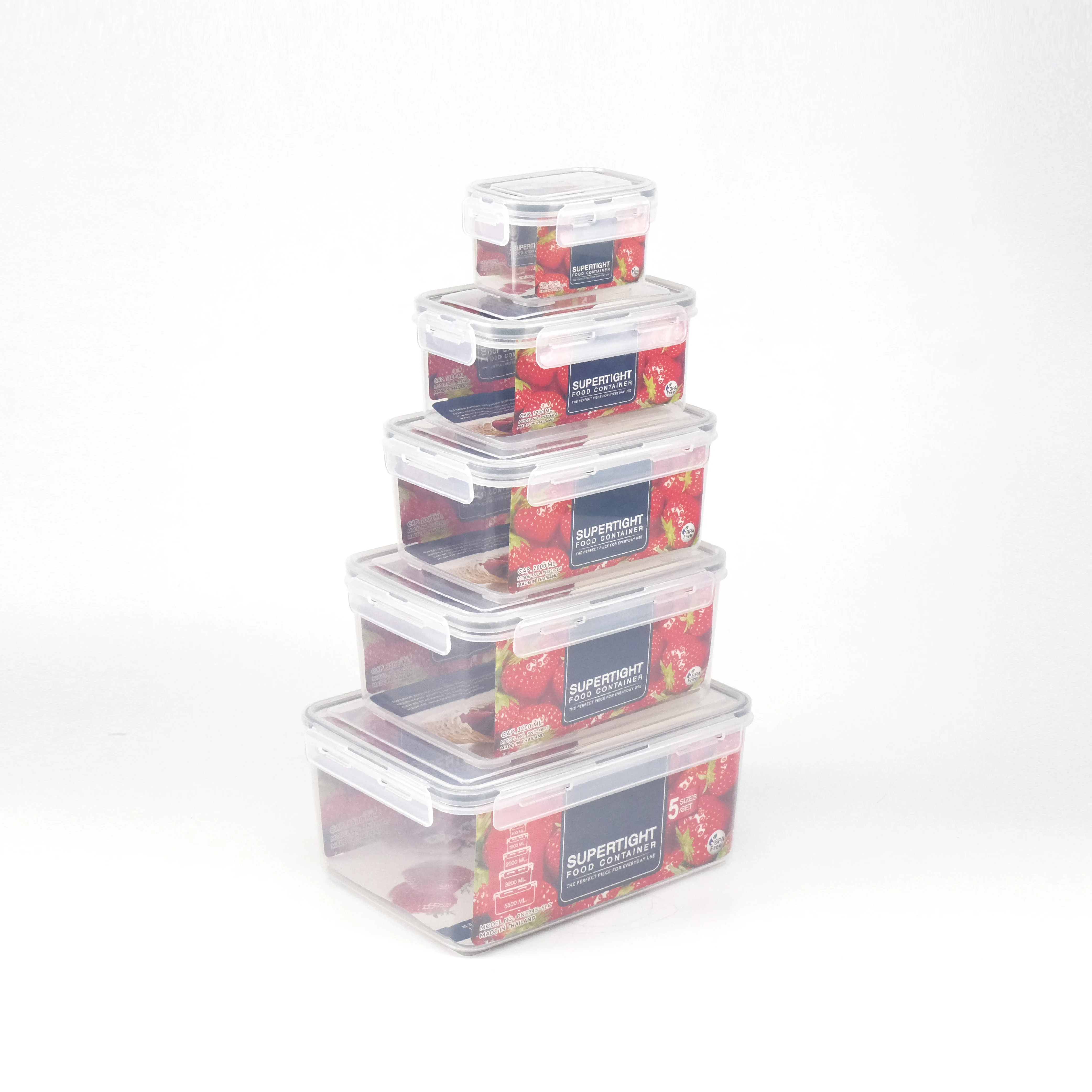 Food storage airtight food storage containers 24 Japan food container set with lids containers rectangle Thailand