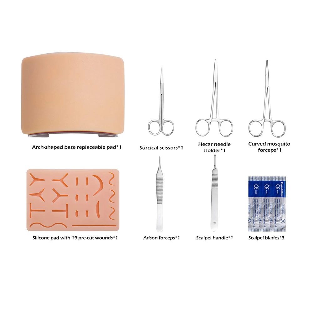 Practice Kit Surgical Instruments Kit Stainless Steel With Case 5 Pcs Dissection Surgical Kit Surgery Tools