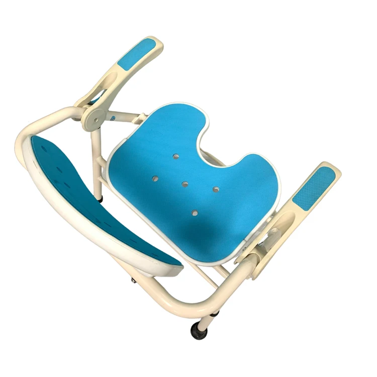 Adjustable Toilet Safety Frame Raised Toilet Seat Shower Chair with Non-Slip Rubber Tips for Seniors Disabled and Pregnant