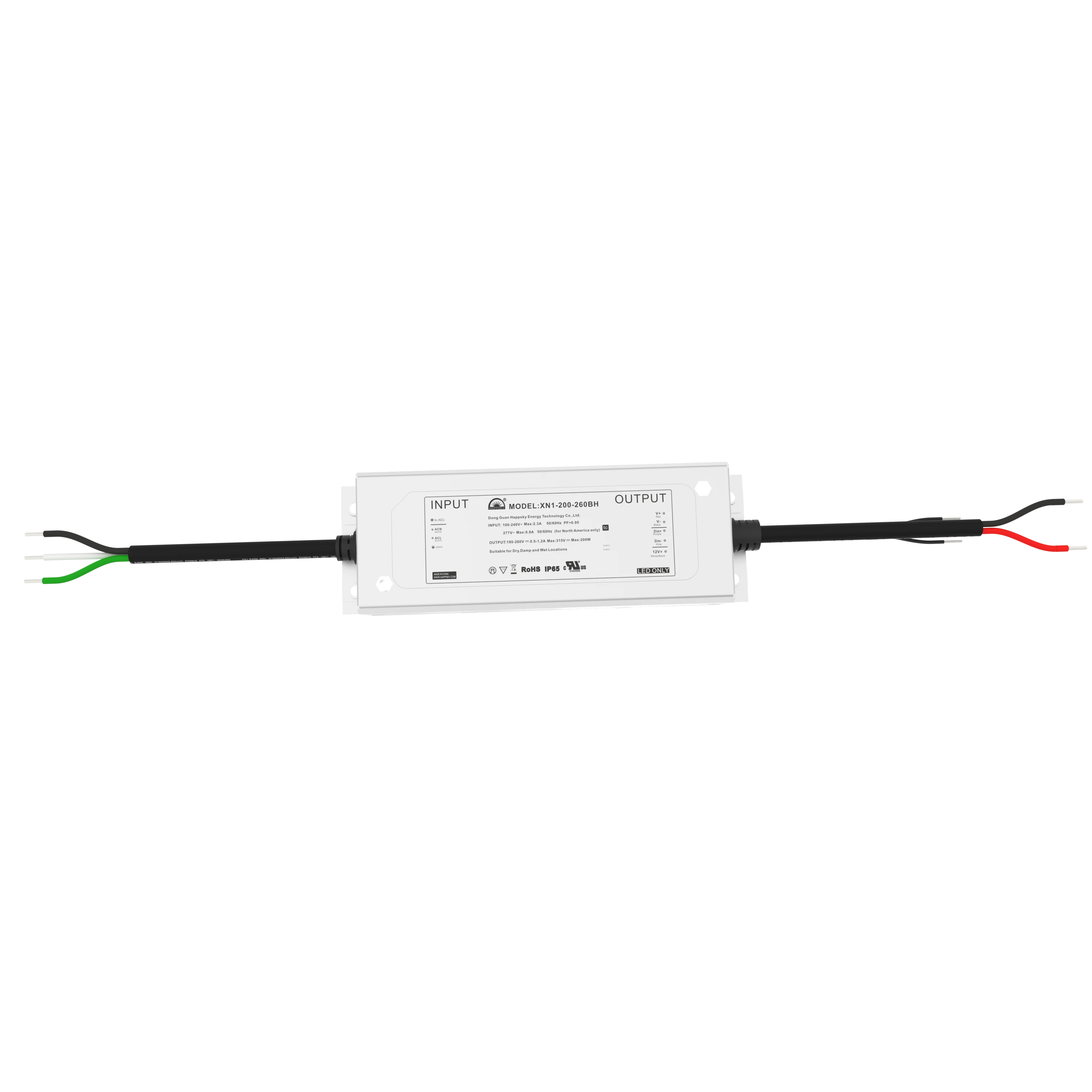 Non Isolate Led Driver Ip67 Waterproof 60W 75W 80W 100W 150W 200W 240W 320W 400W Output 180-260V Flicker-free No Isolated