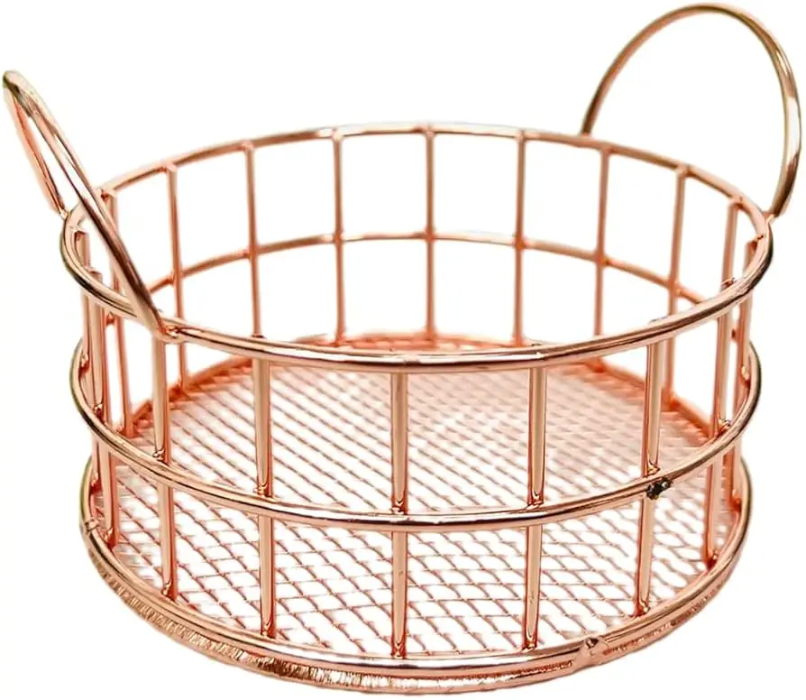 Multipurpose New Metal Wire Storage Basket Handmade Metal Wire Fruits Storage Basket For Kitchen Table Top.