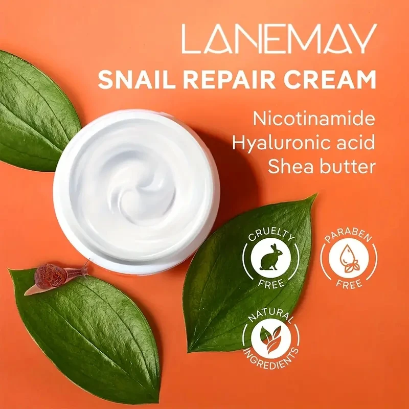 Advanced Korean 97 Snail Mucin All in one Cream Hyaluronic Acid Anti-Aging Face Moisturizer Snail Facial Cream For all skin